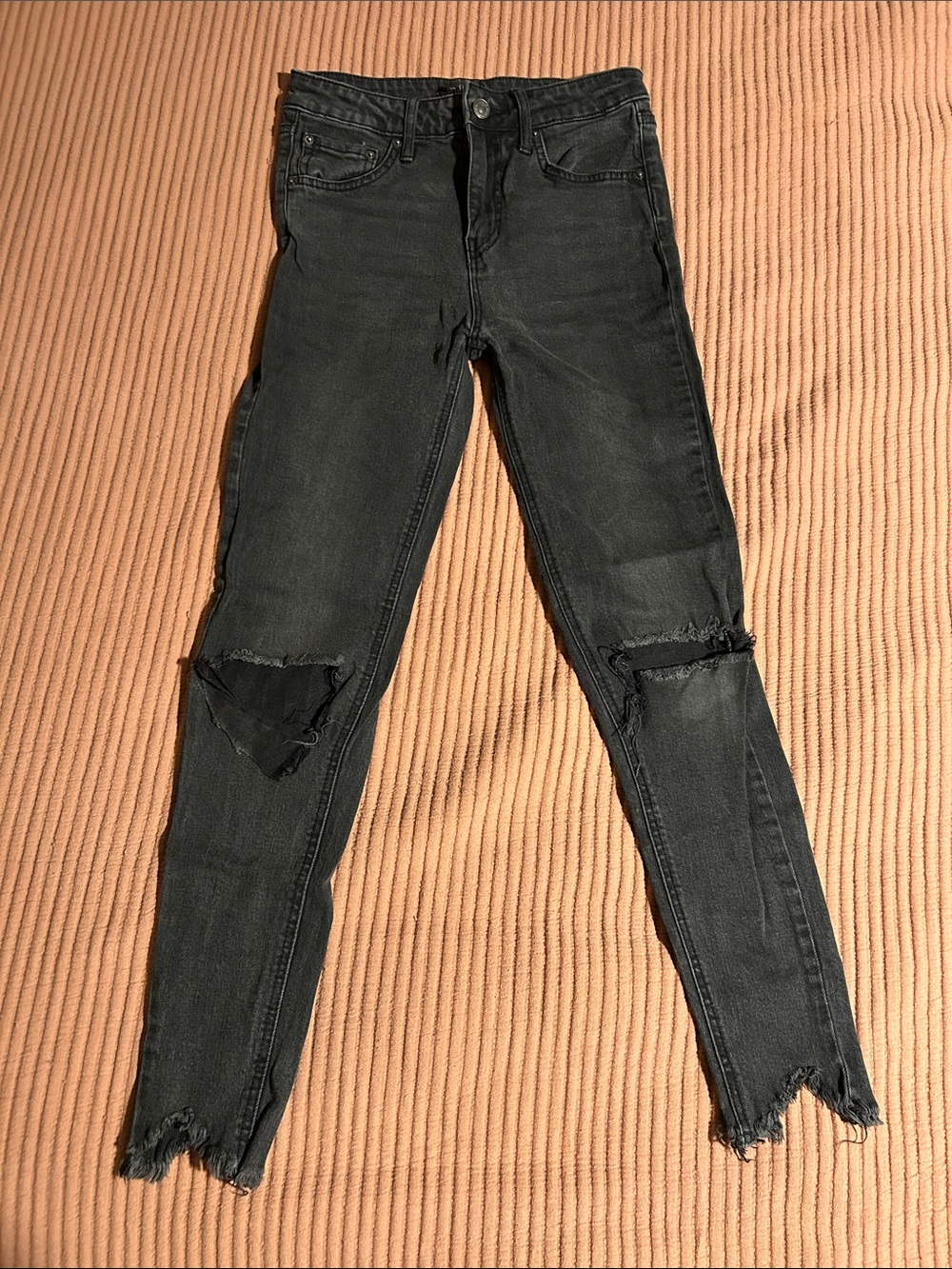 wild fable Black Ripped High-Rise Skinny Jeans